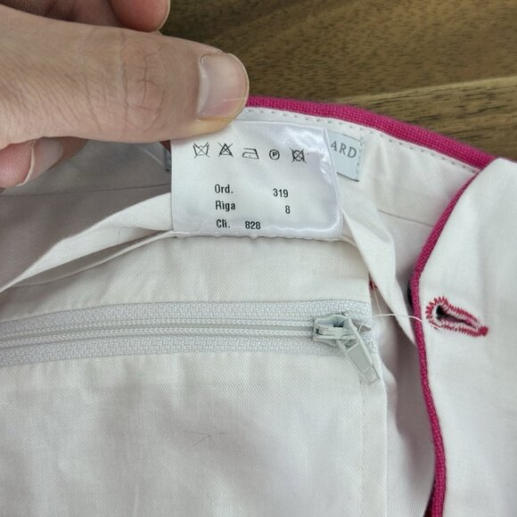 ANDERSON & SHEPPARD Savile Row Chino Shorts - Fuchsia - Size 32 Old Money Preppy - Picture 8 of 9